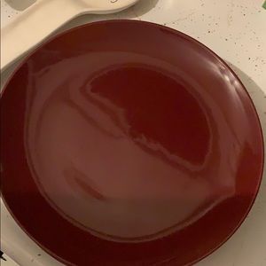 Ceramic Red Dinner Plate - Room Essentials